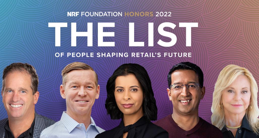 The List of People Shaping Retail's Future 2022 five headshots