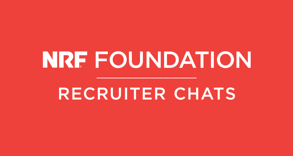 NRF Foundation Recruiter Chats white text on red background