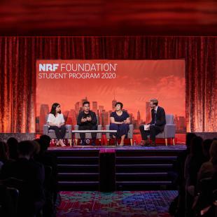 Panelists on stage at the 2020 NRF Foundation Student Program