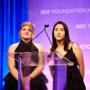 Emily Wilken and Etheline Ting onstage at the NRF Foundation Honors