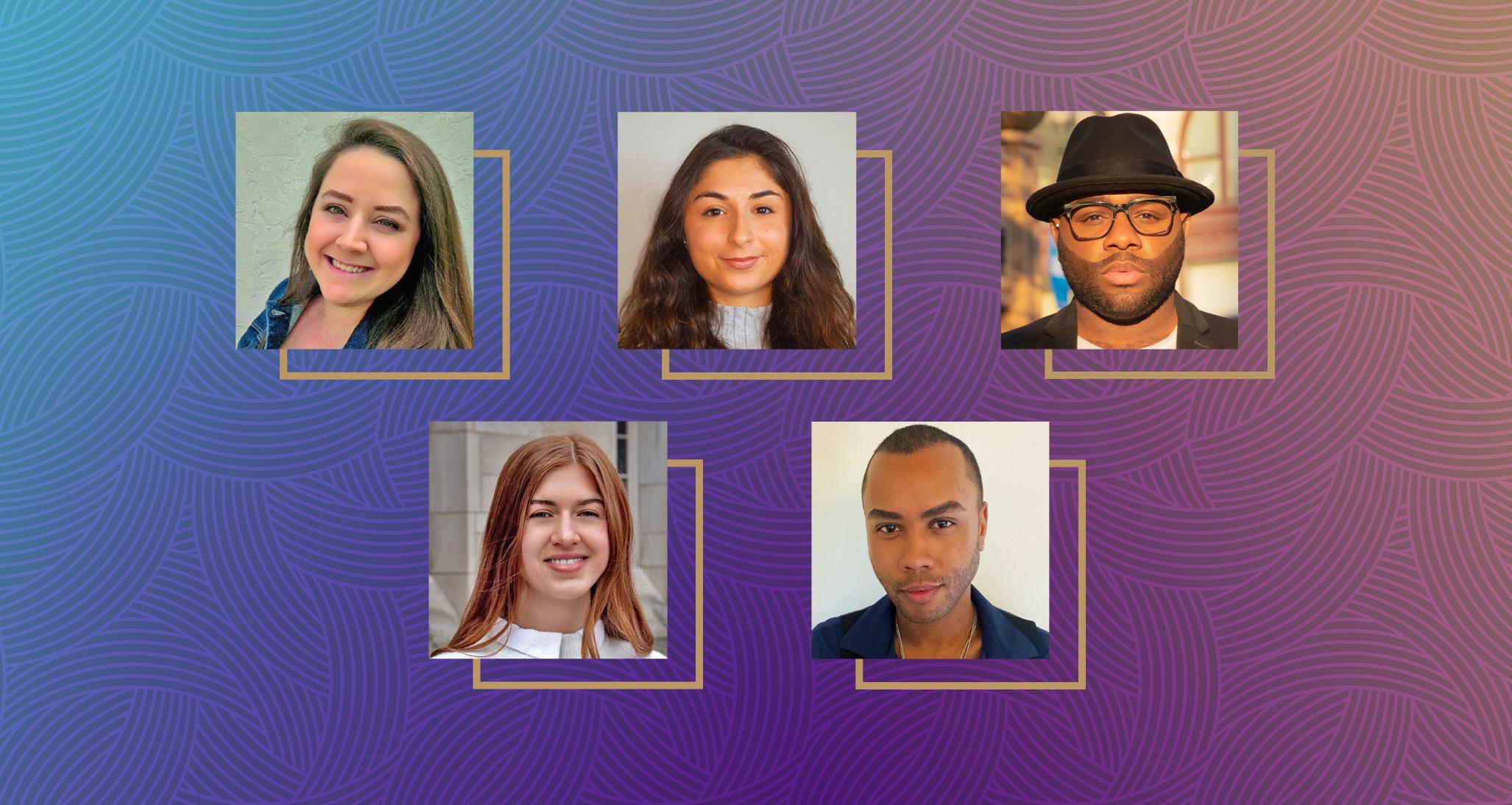 Headshots of 2022 NRF Foundation Next Generation Scholarship top five