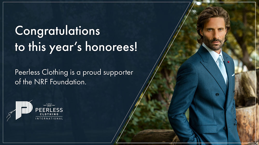 Congratulations to this year's honorees! Peerless clothing is a proud supporter of the NRF Foundation.