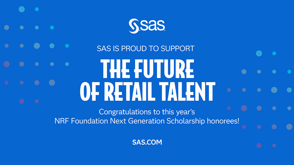 SAS is proud to support the future of retail talent. Congratulations to this year's NRF Foundation Next Generation Scholarship honorees! SAS.com.