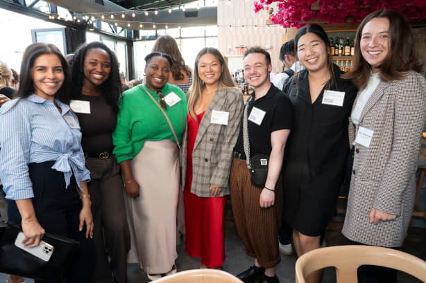 Emerging Leaders Summit attendees pose for a photo during the post-summit reception.