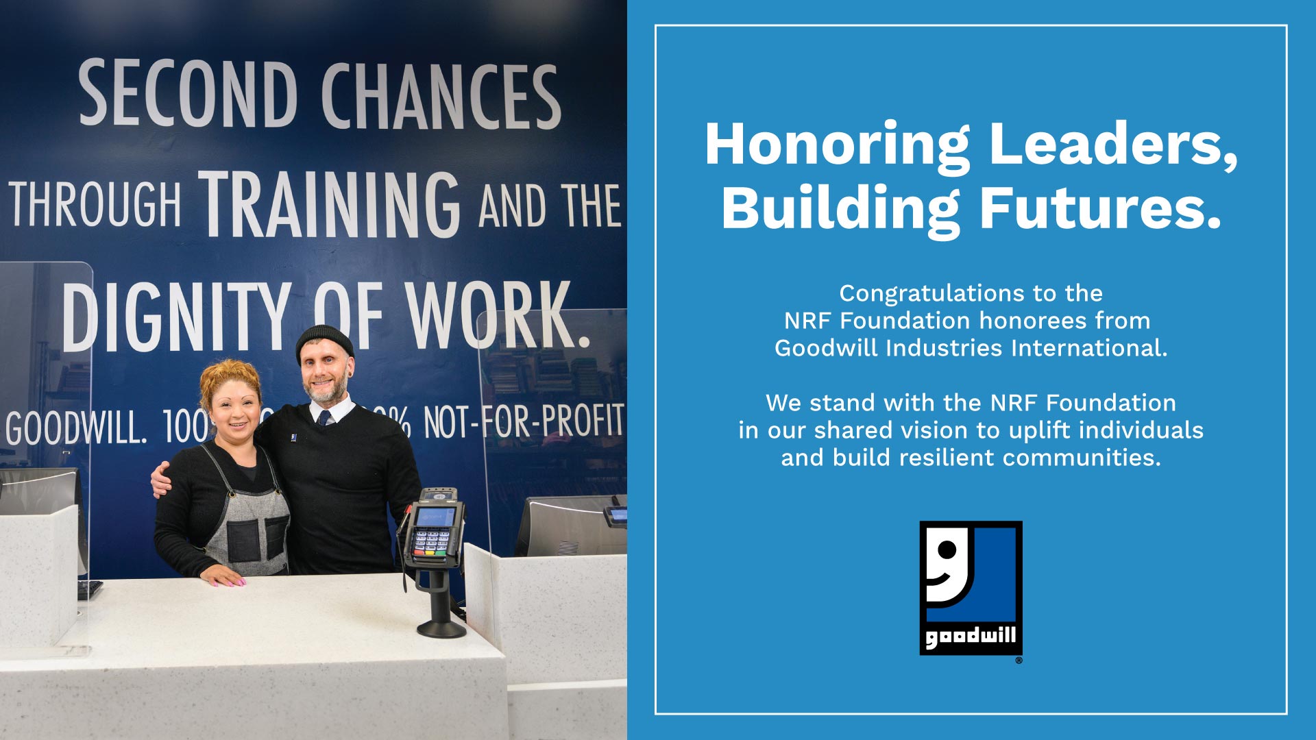 Goodwill. Honoring leaders, building futures