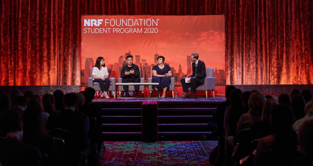 Panelists on stage at the 2020 NRF Foundation Student Program